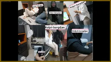 Kolpri Bangdjan Yang Lagi Viral Threesome Sama Dua Cewek Pulen Jilbab